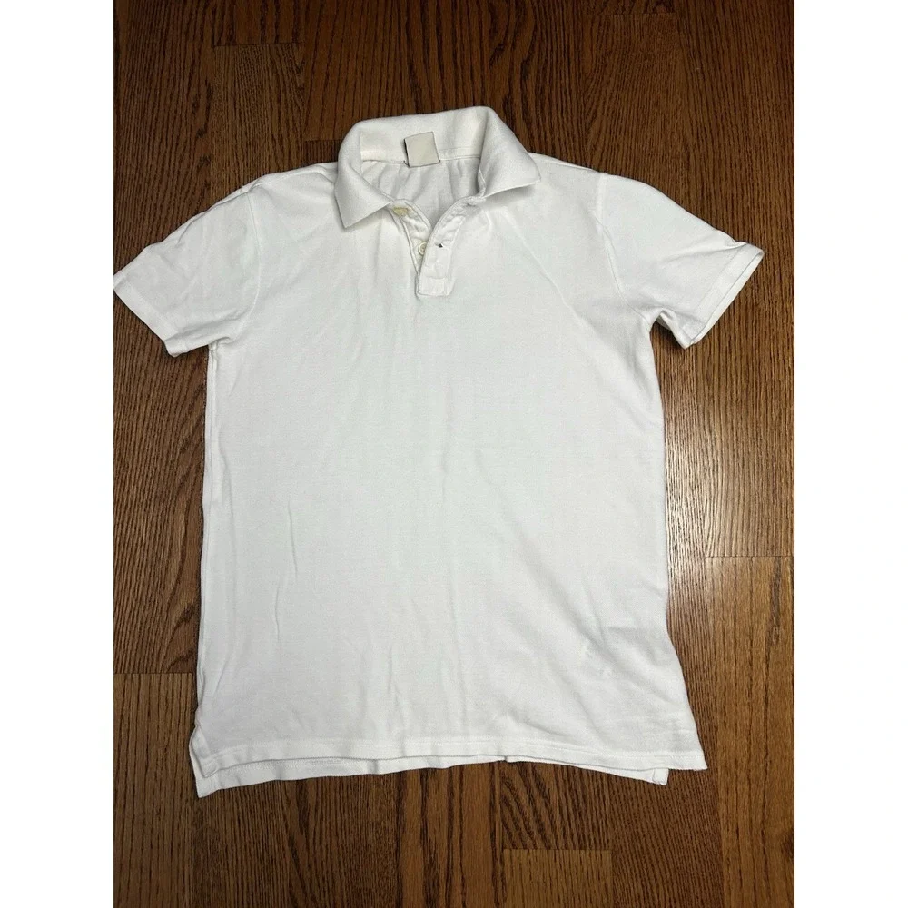 Abercrombie Kids White Polo Shirt Boys XL 16 Short Sleeve Cotton Classic Casual